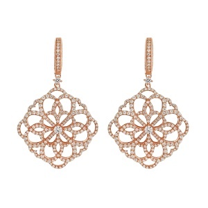 Cercei din argint cu CZ (Cubic Zirconia)