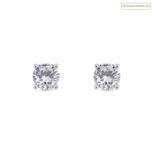 Cercei din aur de 14k cu diamante de sinteză(LAB GROWN) de 1.50 ct