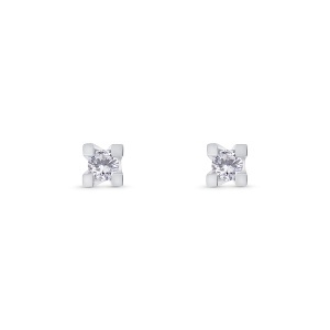 Cercei din aur de 18k cu diamante naturale de 0.14 ct