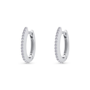 Cercei din aur de 18k cu diamante naturale de 0.16 ct