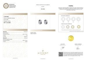 Certificat Gemologic Agl Cercei TOUS din aur de 18k cu diamante naturale de 1.64 ct și 0.48 ct AC1582