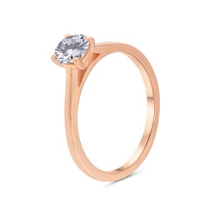 Inel din aur de 14k cu diamant natural de 0.50 ct