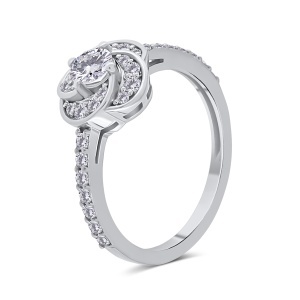 Inel din aur de 18k cu diamante naturale de 0.29 ct și 0.33 ct