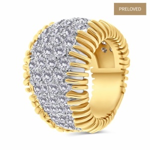 Inel din aur de 18k cu diamante naturale de 4.30 ct