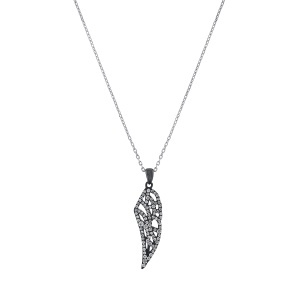 Lanț și pandantiv din argint cu CZ (Cubic Zirconia)