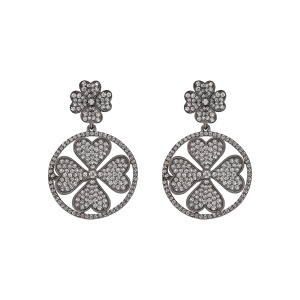 Cercei din argint cu CZ (Cubic Zirconia)