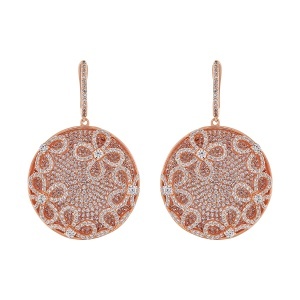 Cercei din argint cu CZ (Cubic Zirconia)