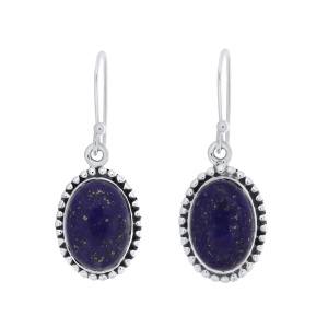 Cercei din argint cu lapis lazuli