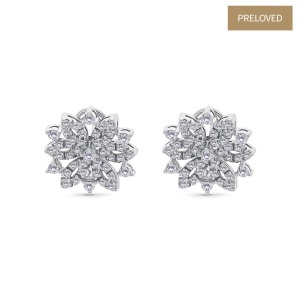 Cercei din aur de 14k cu diamante naturale de 1.28 ct