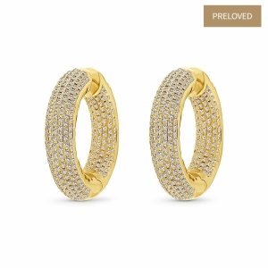 Cercei din aur de 14k cu diamante naturale de 5.30 ct