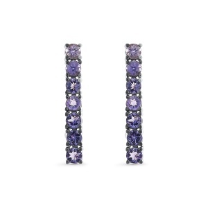 Cercei din aur de 14k cu tanzanite naturale de 0.90 ct