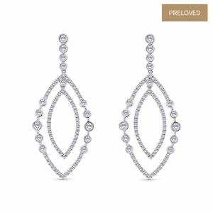 Cercei din aur de 14k și 18k cu diamante naturale de 3.25 ct
