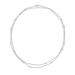 Colier din aur de 14k cu diamante naturale de 1.12 ct