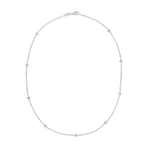 Colier din aur de 18k cu diamante naturale de 0.44 ct