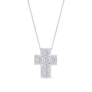 Colier din aur de 18k cu diamante naturale de 0.91 ct