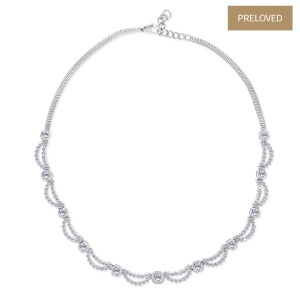 Colier din aur de 18k cu diamante naturale de 3.10 ct și 3.00 ct