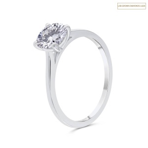 Inel din aur de 14k cu diamant de sinteză (LAB GROWN) de 1.04 ct
