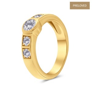 Inel din aur de 18k cu diamante naturale de 0.70 ct