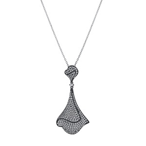 Lanț și pandantiv din argint cu CZ (Cubic Zirconia)