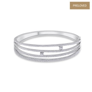 Brățară din aur de 14k cu diamante naturale de 3.73 ct