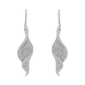 Cercei din argint cu CZ (Cubic Zirconia)