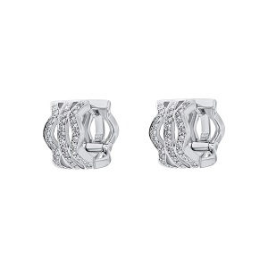 Cercei din argint cu CZ (Cubic Zirconia)