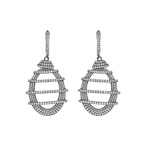 Cercei din argint cu CZ (Cubic Zirconia)