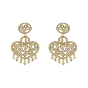Cercei din argint cu CZ (Cubic Zirconia)
