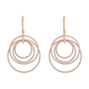 Cercei din argint cu CZ (Cubic Zirconia)
