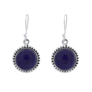 Cercei din argint cu lapis lazuli