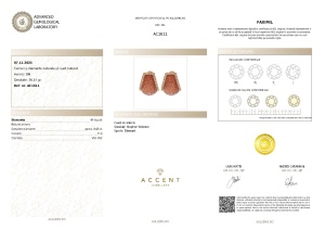 Certificat Gemologic Agl Cercei din aur de 18k cu cuarț natural și diamante naturale de 0.65 ct, STEPHEN WEBSTER AC1611