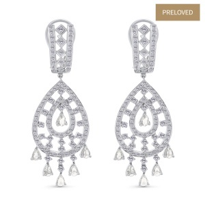 Cercei din aur de 18k cu diamante naturale de 2.68 ct