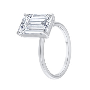 Inel din aur de 14k cu diamant sintetic de 5.08 ct