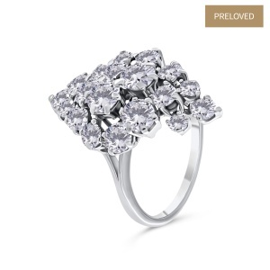 Inel din aur de 14k cu diamante naturale 4.12 ct