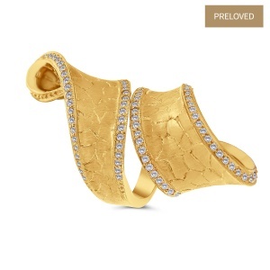Inel din aur de 18k cu diamante naturale de 0.78 ct