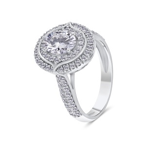 Inel din aur de 18k cu diamante naturale de 1.01 ct și 0.68 ct