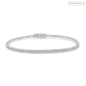 Brățară din aur de 14k cu diamante de sinteză(LAB GROWN) de 3.00 ct