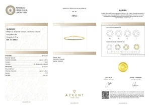Certificat AGL GEMS Bratara cu smaralde si diamante naturale aur 18k a413