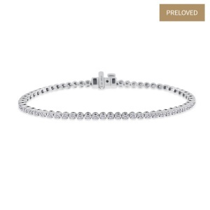 Brățară din platină cu diamante naturale de 1.27 ct