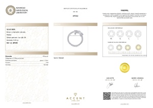 Certificat Gemologic Agl Broșă din platină cu diamante naturale de 1.70 ct AP593