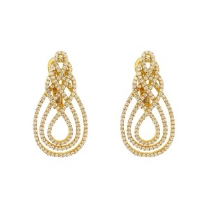 Cercei din argint cu CZ (Cubic Zirconia)
