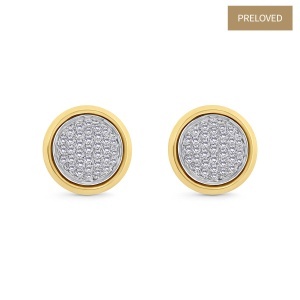 Cercei din aur de 18k cu diamante naturale de 3.00 ct