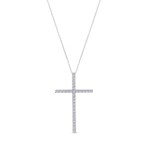 Colier din aur de 14k cu diamante naturale de 0.42 ct