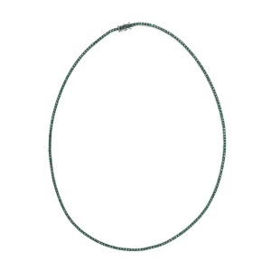 Colier din aur de 18k cu smaralde naturale de 3.22 ct