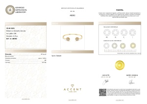 Certificat Gemologic Agl Bratara Crisscut din aur de 18k cu diamante naturale de 1.00 ct AB382