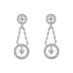 Cercei din argint cu CZ (Cubic Zirconia)