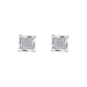 Cercei din argint cu CZ (Cubic Zirconia)