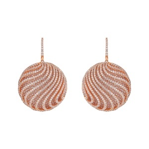 Cercei din argint cu CZ (Cubic Zirconia)