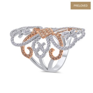 Inel din aur de 18k cu diamante naturale de 1.52 ct și 0.68 ct
