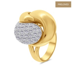 Inel din aur de 18k cu diamante naturale de 1.60 ct